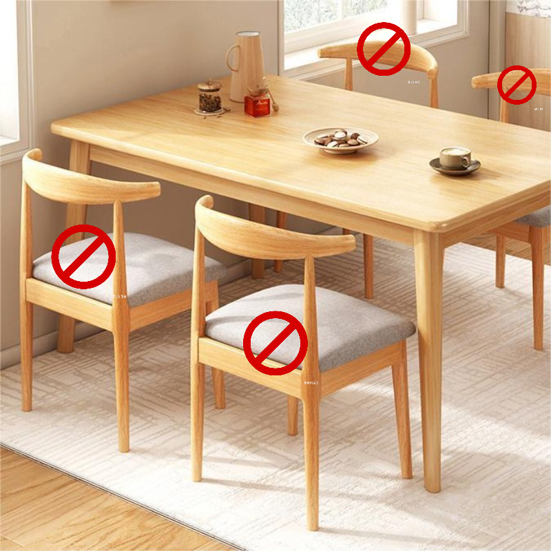 Solid Wood Leg Dining Table fo - Commercial Kitchen Small Space บทวิจารณ์และราคา