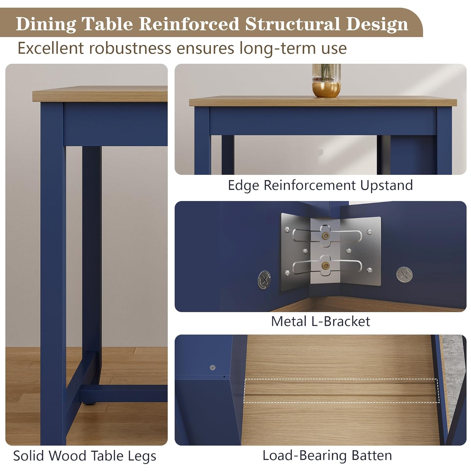3pc Dining Table Set for 2 Woo - Commercial Kitchen Small Space บทวิจารณ์และราคา