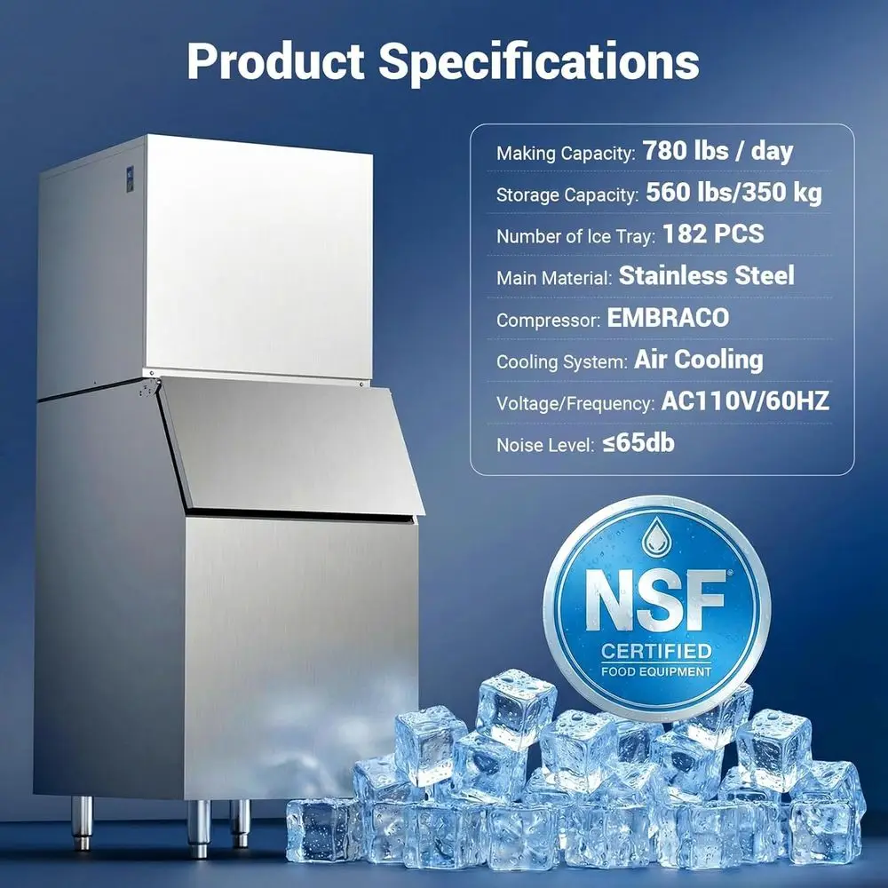 NSF Commercial Ice Machine 780 - Commercial Ice Maker บทวิจารณ์และราคา