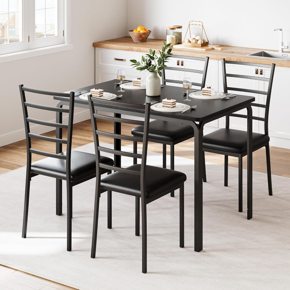 5-Piece Kitchen Dining Room Ta - Commercial Kitchen Small Space บทวิจารณ์และราคา